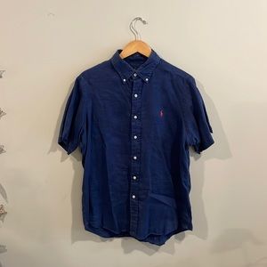 Ralph Lauren Navy Button-up